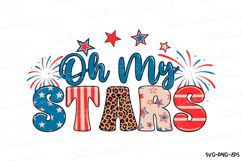 Oh my Stars Svg | 4th of July Svg | Svg Cut File Product Image 1