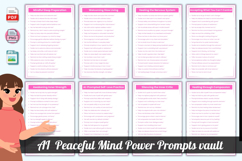 1000 AI Peaceful Mind Power Prompts Vault Product Image 2