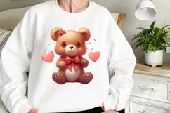 Animals Giving Heart Hand Sign, Watercolor Clipart Product Image 2