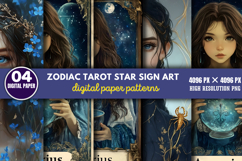 Zodiac Tarot Star Sign Art Collection PNG Product Image 1