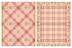 Pink, Mixed Media, Paper, Shabby Chic, Papers, Junk Journal Product Image 2