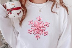 Pink Christmas Crochet Clipart, Christmas PNG Product Image 2