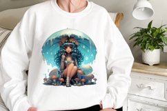 Glitter Mushroom Fairy Sublimation Clipart Product Image 2