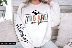 You Are Enough - Sleeve Design, T-Shirt Design Product Image 2