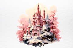 Vintage Pink Christmas Clipart Product Image 2