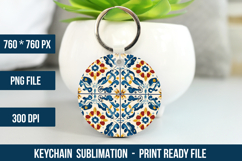 Mediterranean Pattern Keychain | Keychain Design Product Image 1