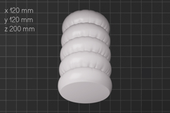 3D print vase, Inflated vase stl, Creative home decor Product Image 3