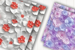 3d Floral Digital Paper Product Image 2