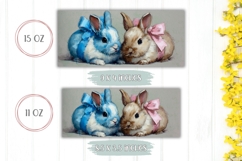 Funny Easter Bunnies Mug Design, Easter Animals Mug PNG Product Image 2