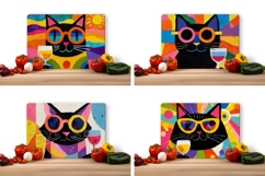 Funny Cat Cutting Board Designs, Animals Cutting Board Product Image 2