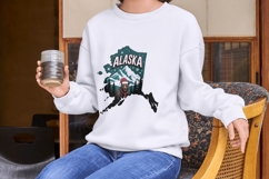 Retro Holiday States Vintage Christmas Map PNG Pack Product Image 2