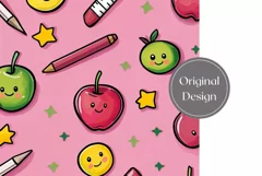 Cartoon School Tumbler Wrap, Back to School Print Product Image 2
