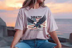 In God We Trust PNG, Eagle USA Flag PNG Sublimation Design Product Image 2