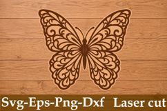 Butterfly Laser Cut Svg Design Product Image 1
