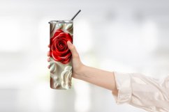 Heart Flower Tumbler Wrap Design Product Image 2