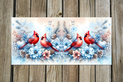 Christmas birds | 4 Xmas Cardinal Sublimation Mug design PL Product Image 2