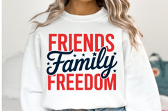 Friends Family Freedom svg | 4th of july Svg | Shirt Svg Product Image 1