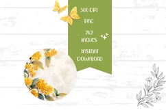 Spring Flowers Round Earrings, Floral Earrings Design Product Image 2