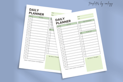 Minimal Daily Planner Canva Template | Aesthetic Printable &amp; Product Image 2