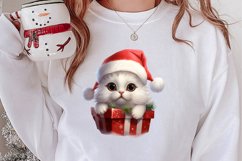 Christmas Farm Animal Peeking Clipart Sublimation Product Image 2