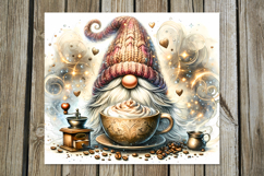 Coffee Gnome | 4 Watercolor Tumbler Sublimation Designs PL Product Image 2