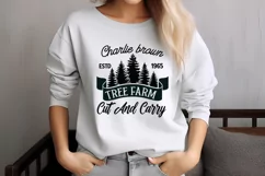 Charlie brown tree farm estd cut and carry 1965 SVG Product Image 2