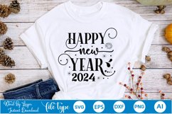 Happy New Year 2024 SVG Design Product Image 2
