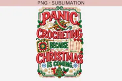 Christmas crochet png design for T-shirts Product Image 2
