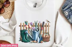 Image of gardening tools and plants PNG, Gardening Sublimati Product Image 3