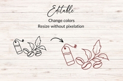 Hand Drawn Bookmark And Coffee Beans SVG Product Image 2