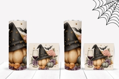 Floral Halloween Hat Tumbler, Magic Pumpkins Tumbler Design Product Image 2