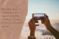 Pieces of torn kraft paper. PNG Product Image 4
