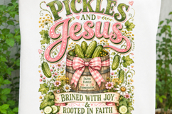 Pickles and Jesus Funny Christian Pickle Sublimation SVG Product Image 3
