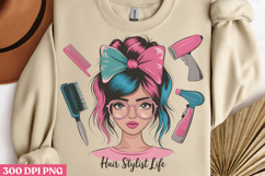 Hair Styled Life PNG, Hair Stylist Sublimation PNG Product Image 2