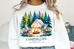 Camping Life svg Design | Svg Cut Files | Shirt Svg Product Image 1