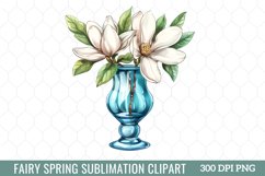 Fairy Spring Clipart, watercolor clipart Product Image 3