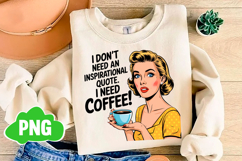 Retro Sarcastic Women Sublimation PNG Product Image 1