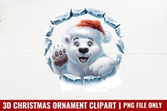 3d-Christmas Ornament Sublimation PNG Product Image 1
