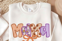 Coquette Halloween Mama Shirt Png | Flowers Mama Halloween Product Image 3