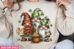 Image of Gnomes with St. Patrick&#039;s PNG, ST PATRICKS DAY Drin Product Image 1