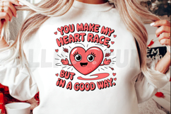 Cute Cartoon Heart Valentine Illustration With Romantic Product Image 2
