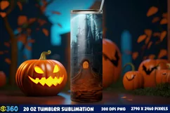 Halloween Tumbler Sublimation Wraps, Tumbler Halloween Product Image 2