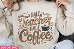 Retro Funny Coffee Quotes Sublimation Bundle PNG Product Image 5