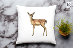Watercolor Deer Clipart Sublimation PNG Product Image 3