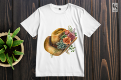 Floral Cowboy Hat Clipart Sublimation PNG Product Image 2