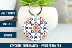 Mediterranean Pattern Keychain | Keychain Design Product Image 1