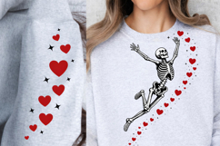 Valentines Day Skeleton PNG, Funny Valentine Day PNG, love Product Image 2