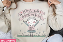 Floral Mama Mom Sublimation PNG Product Image 3