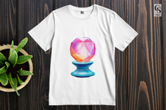 Colorful Crystal Stand Clipart Sublimation Png Product Image 2