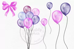 Pink Gnomes and Balloons | Gnome Clipart PNG Product Image 2